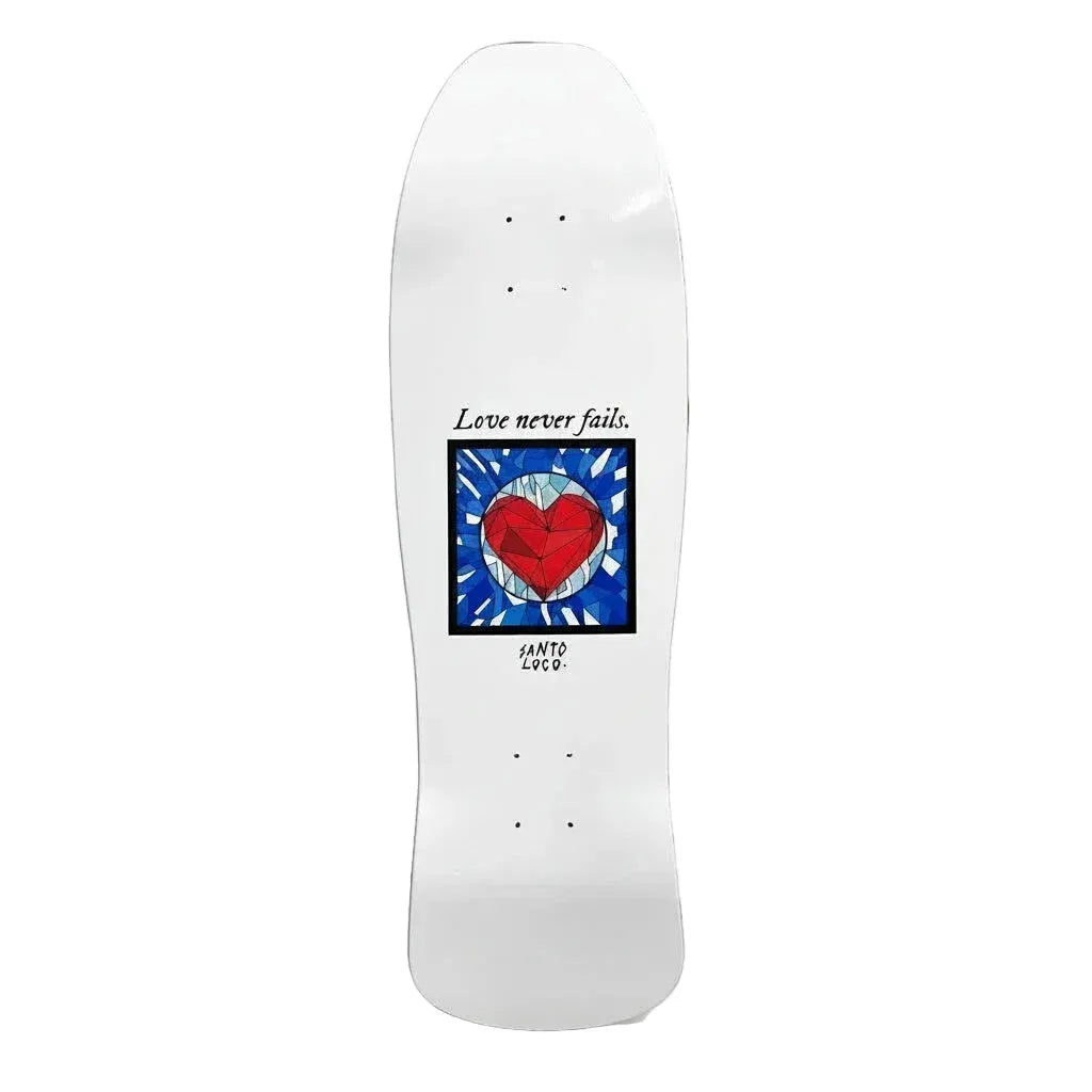SantoLoco Heart Deck Shaped 9.3