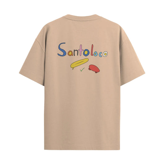SantoLoco Little Artists „Olivia“ Kinder-T-Shirt Beige