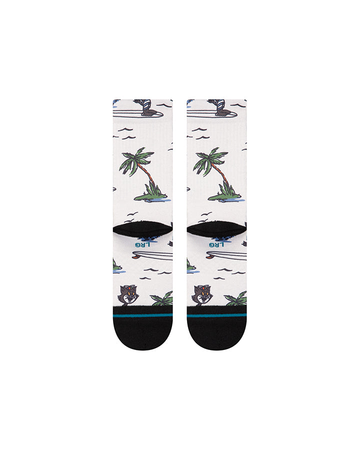 Stance Kool Katz Surf Crew Socks Canvas