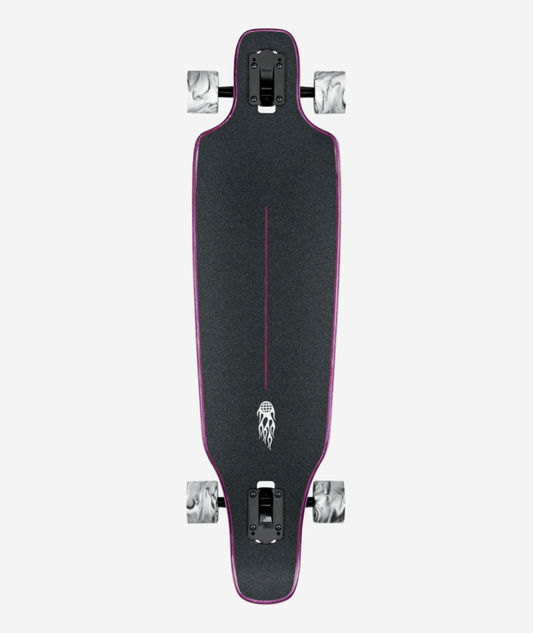 Globe Outlier Longboard 36 Purple Flames