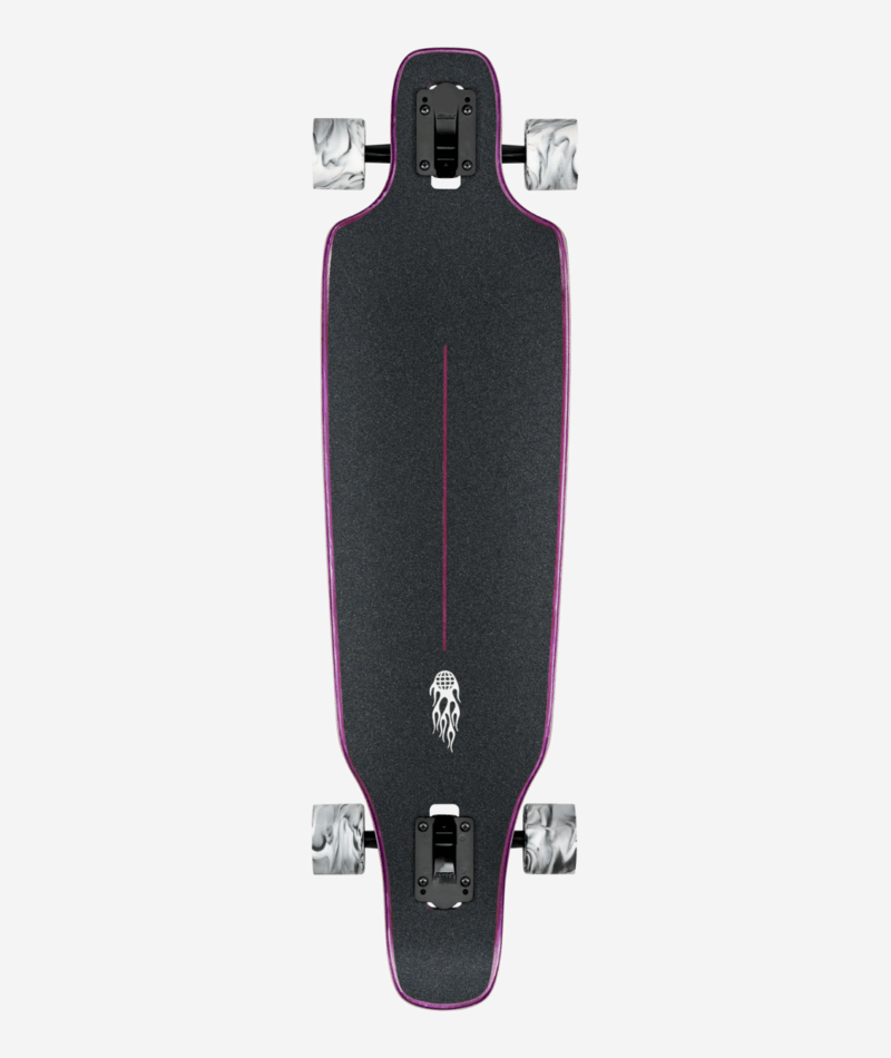 Globe Outlier Longboard 36 Purple Flames