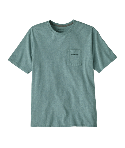 Patagonia M's Boardshort Logo Pocket Responsibili-Tee Blue Sage