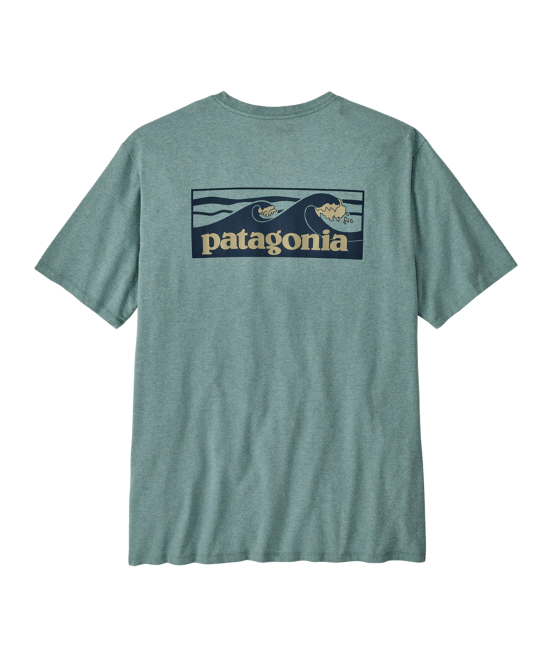Patagonia M's Boardshort Logo Pocket Responsibili-Tee Blue Sage