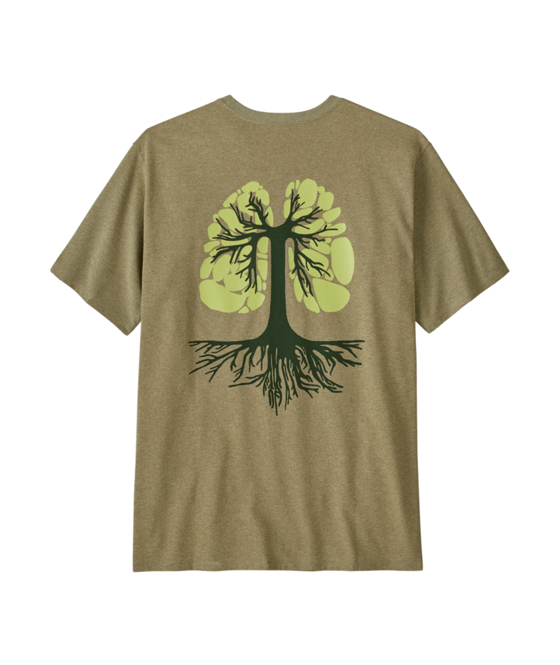 Patagonia M's Run Like Roots Responsibili-Tee Gumtree Green