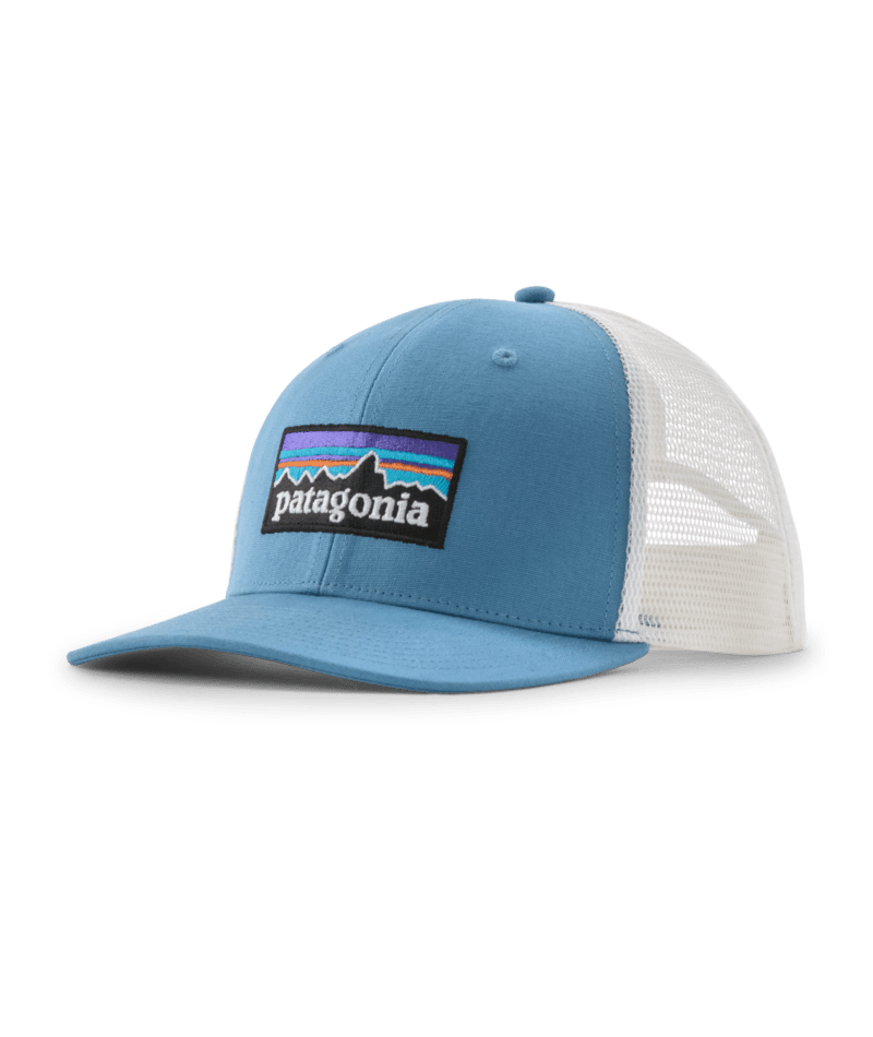 Patagonia P-6 Logo Trucker Hat Shore Blue