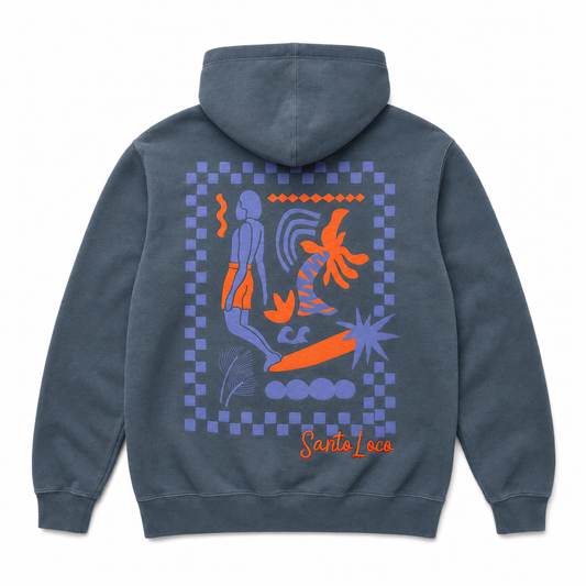 SantoLoco Lizzy Longboard Hoody Navy