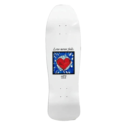 SantoLoco Heart Deck Shaped 9.3