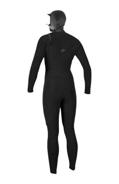 O'neill Damen Hyperfreak 5/4+ Chest Zip Neoprenanzug mit Kapuze