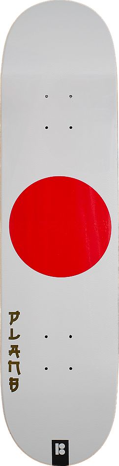 Plan B Rising Sun Skateboard Deck 8.0" Rising Sun Red / Multi