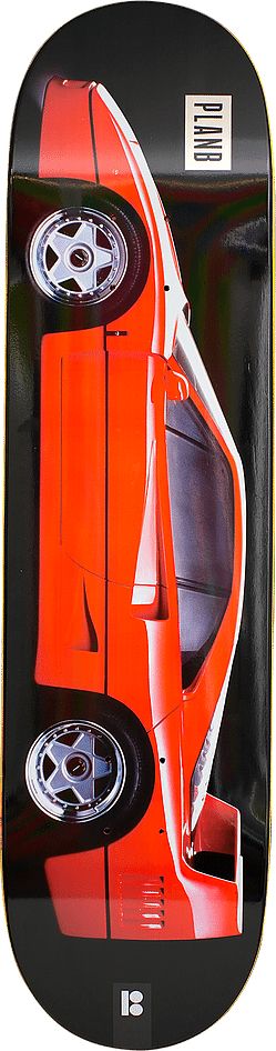 Plan B Redline Skateboard Deck 8.25" Red / Black