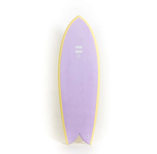 Indio Endurance DAB Fish Surfboard Cream Lilac Pink 5'3"