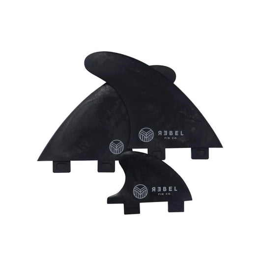 Conjunto de quilhas Rebel Rapid Fin Set S FCS I - carbono reciclado