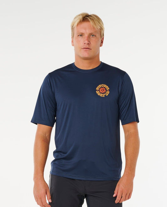 Rip Curl Pacific Rinse Surflite UPF S/S Tee Dark Navy