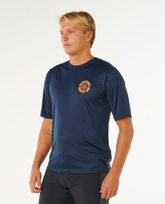 Rip Curl Pacific Rinse Surflite UPF S/S Tee Dark Navy