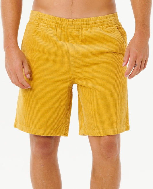 Rip Curl Premium Surf Cord 19 Volley Shorts Pine Night Golden Hour