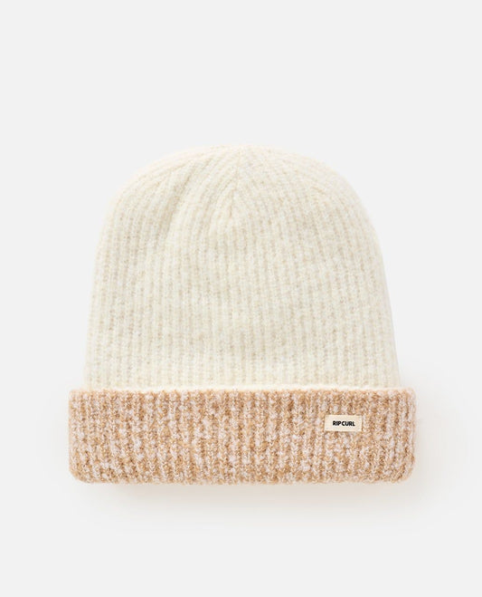 RipCurl 2 Tone Reg Revo Beanie Peach / Lilac Off White/Tan
