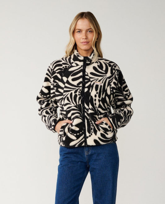 RipCurl Party Pack Polar Allover Jacket Black / White