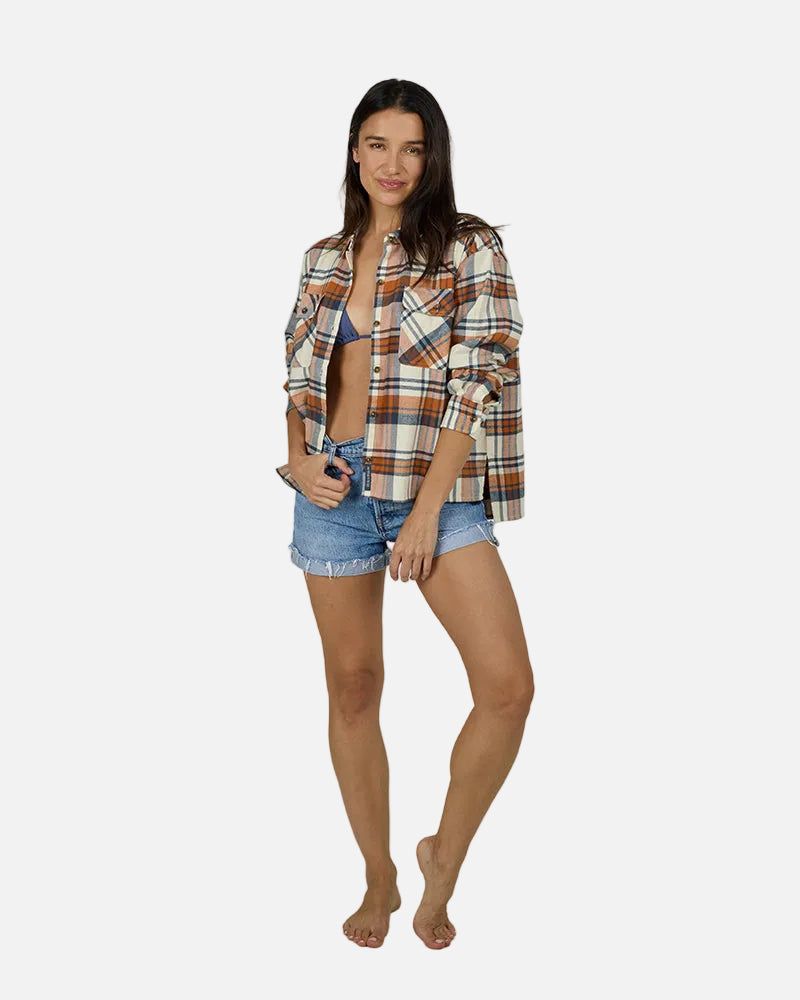 Salty Crew Nomad Flannel Bone
