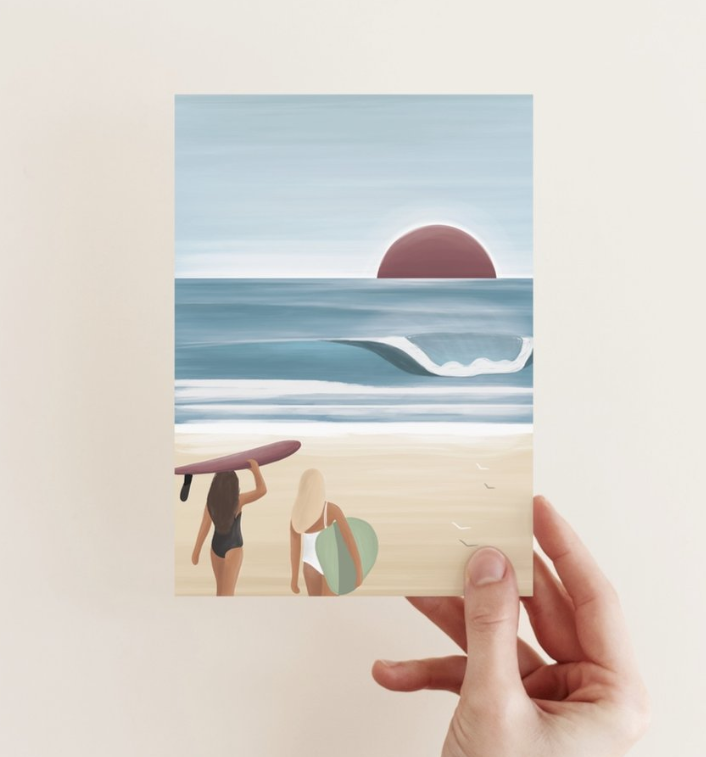 Studio Trev Surf is Better Shared Postcard