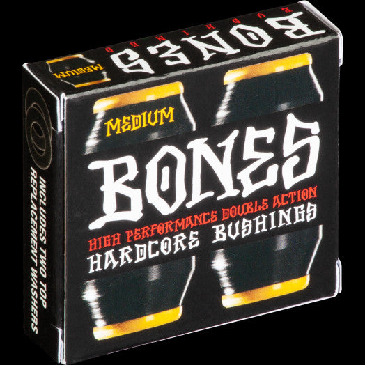 Bones Bushings Hardcore Médio Conjunto Preto Amarelo