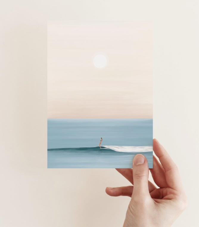 Studio Trev Tiny Wave Club Postcard