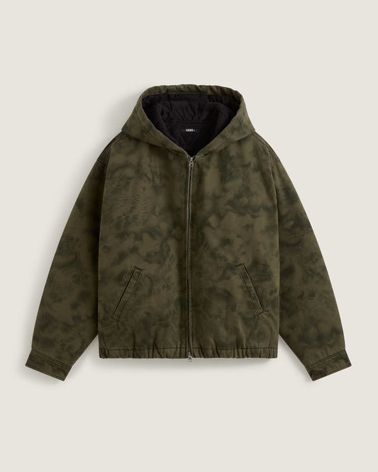 Vans Rez Cropped Denim Jacket Mossy Olive/Obsidian