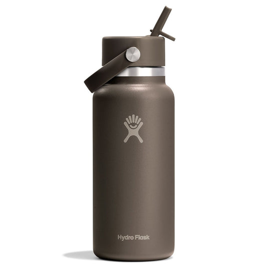 Hydro Flask 32oz Wide Flex Straw Cap Trinkflasche Braun