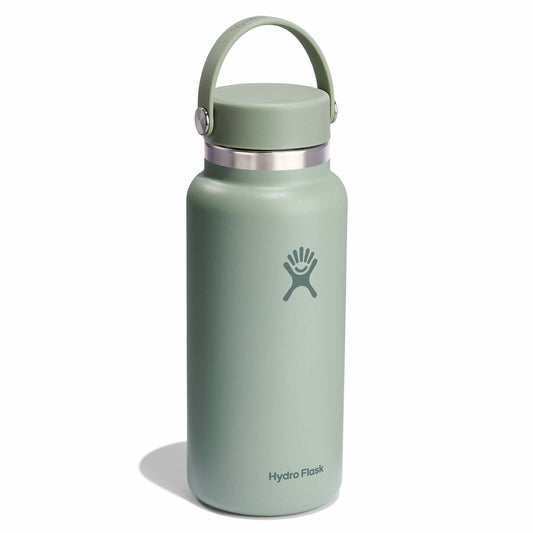 Hydro Flask Hydration 32oz Wide Mouth Trinkflasche Grün/Grau