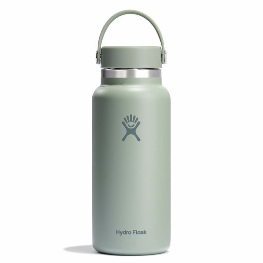 Hydro Flask Hydration 32oz Wide Mouth Trinkflasche Grün/Grau