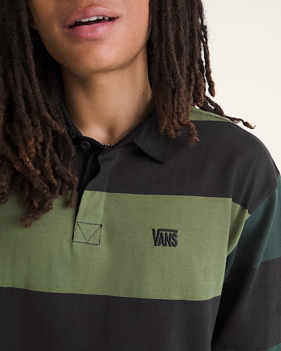 Vans Ward Rugby Shirt Black/Green