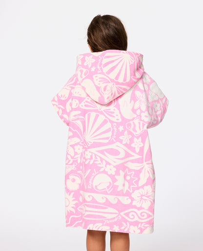 Rip Curl Mixed Snap Cotton Hooded TWL Girl Pink