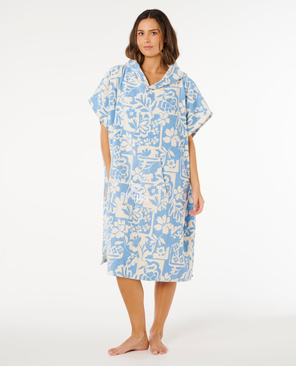 Rip Curl Mixed Hooded Towel Blue