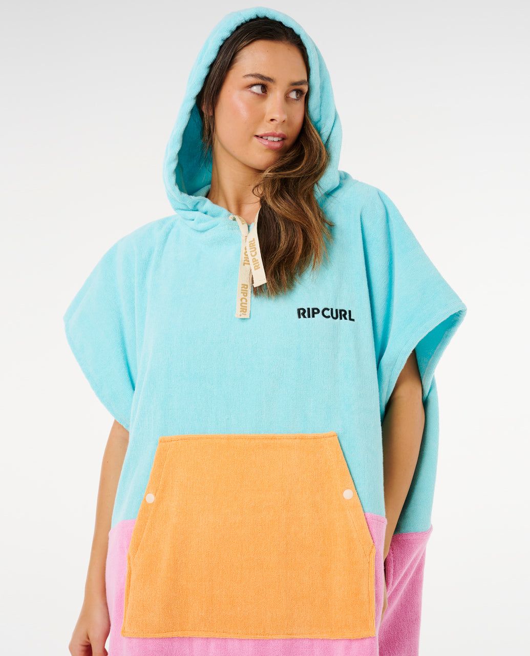 Rip Curl Premium Surf Hooded Towel Light Sea Blue 104