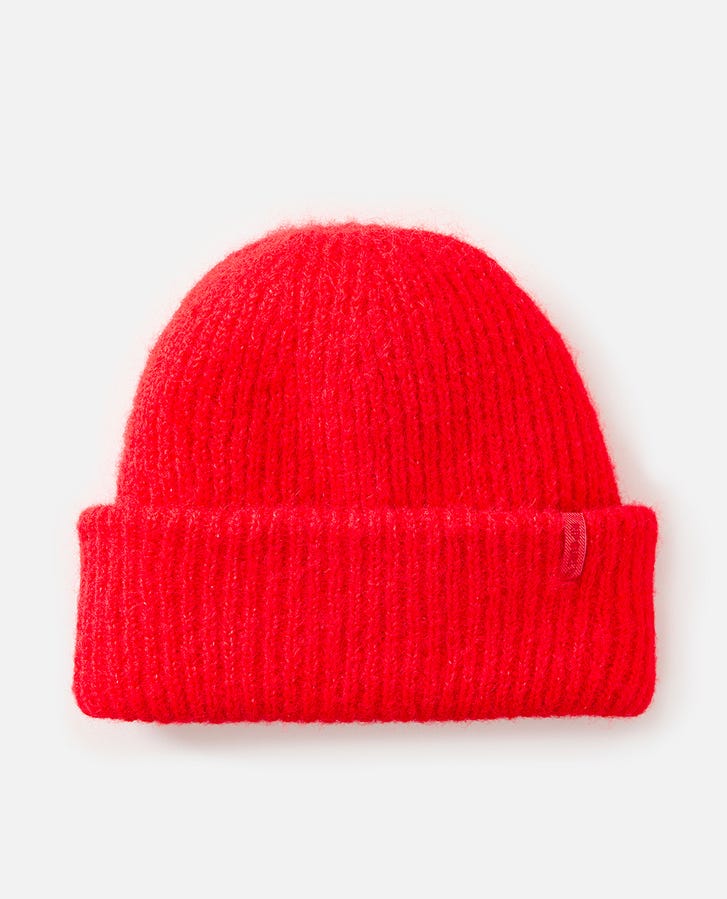 Rip Curl Classic Surf Tall Beanie - Bright Red