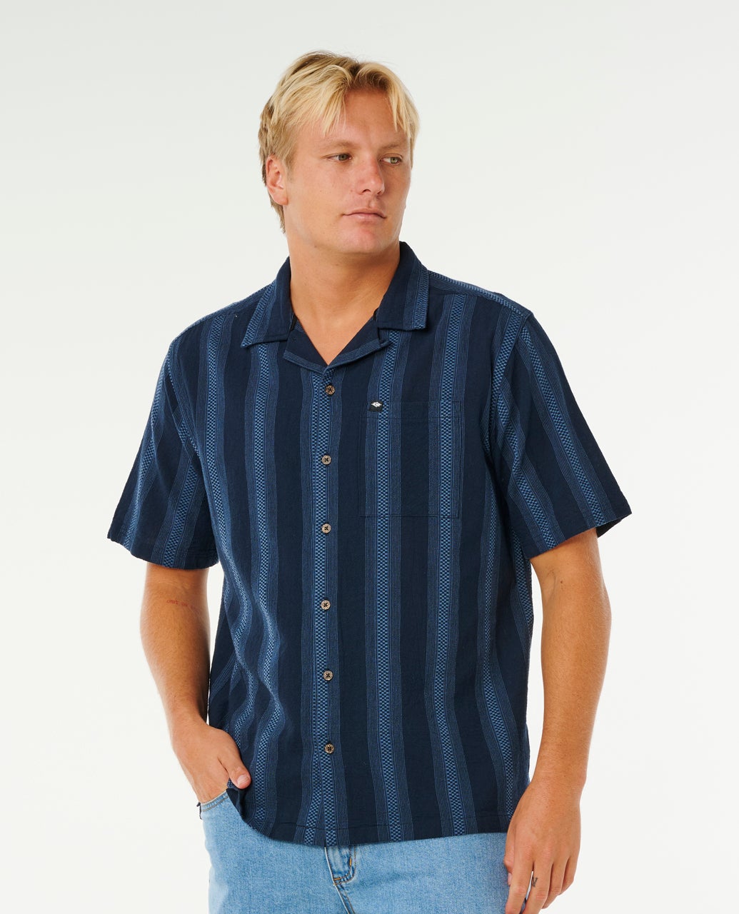 Rip Curl Classic Surf Weaver S/S Shirt Dark Navy
