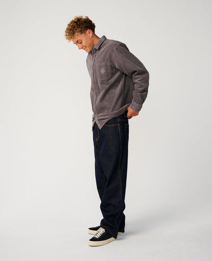 RipCurl Premium Surf Cord Longsleeve Deep Mushroom