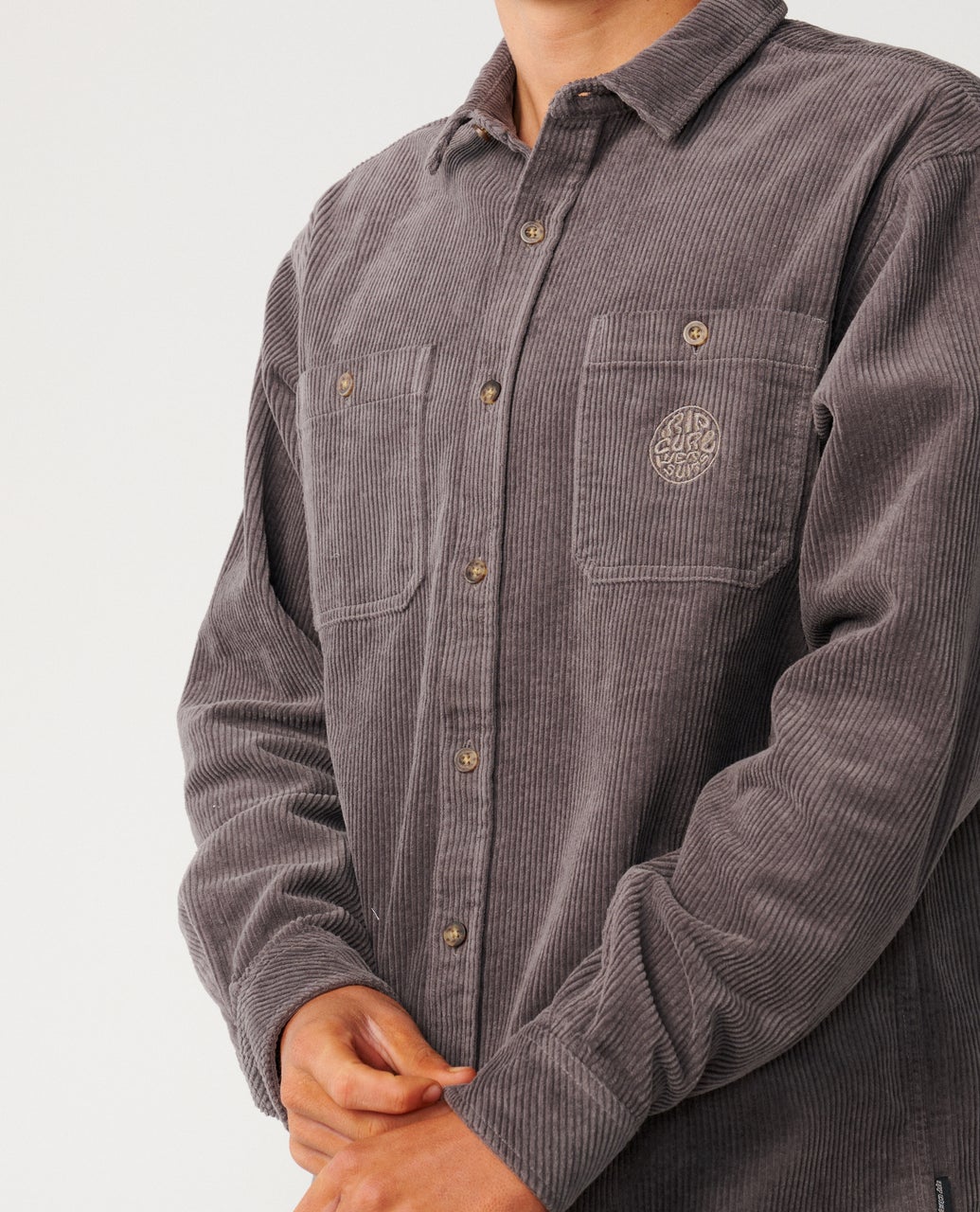 RipCurl Premium Surf Cord Longsleeve Deep Mushroom