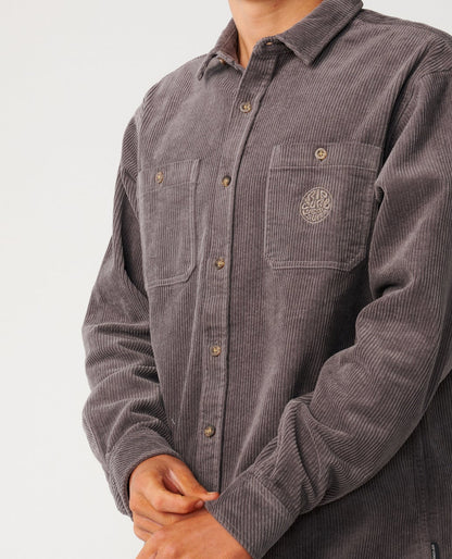 RipCurl Premium Surf Cord Longsleeve Deep Mushroom