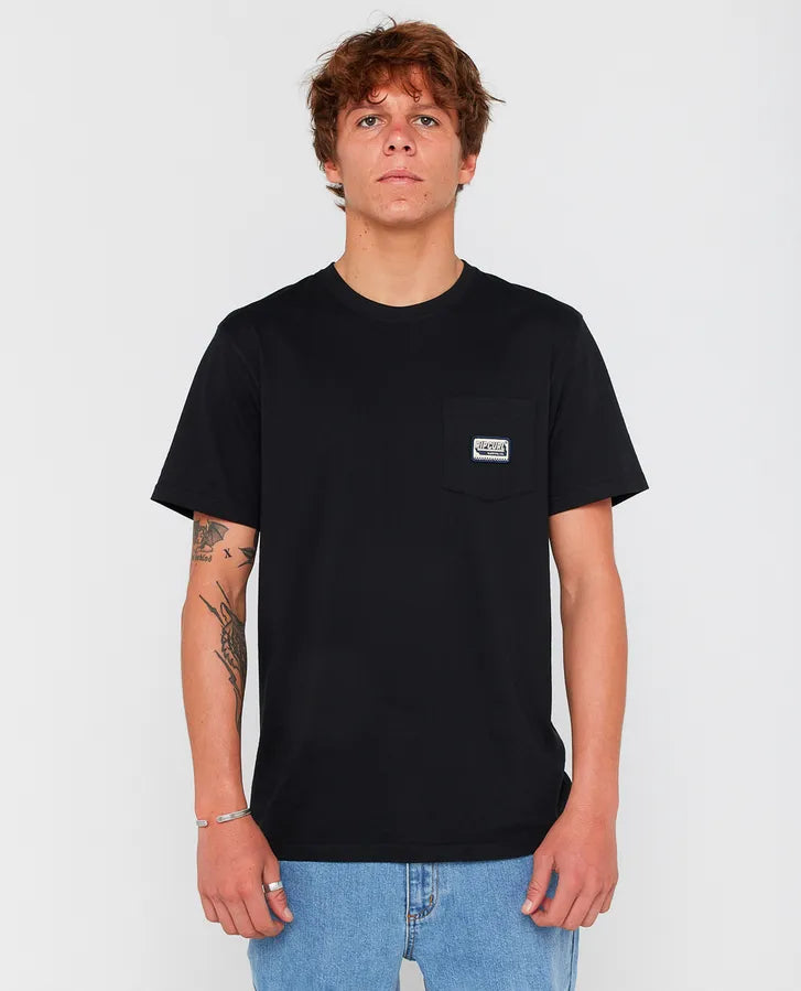 Rip Curl Sportline Badge T-Shirt Schwarz