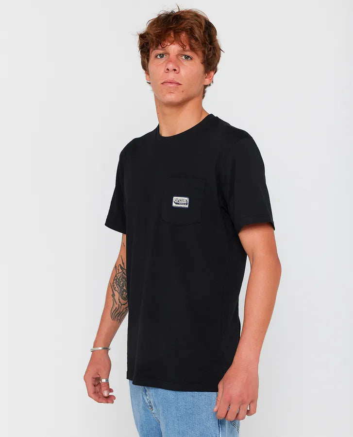 Rip Curl Sportline Badge T-Shirt Schwarz