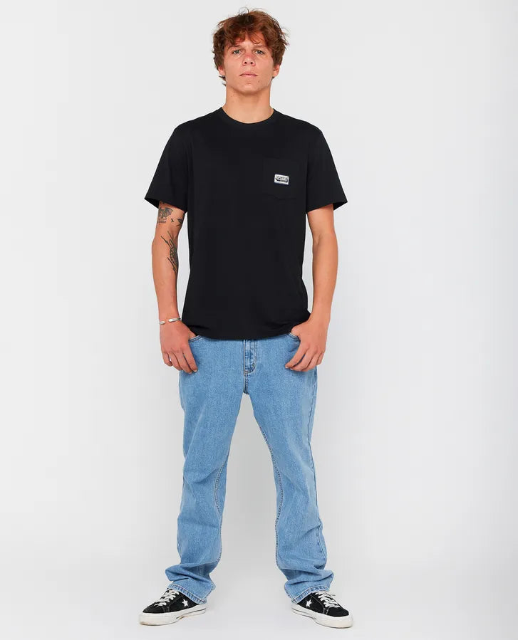 Rip Curl Sportline Badge T-Shirt Schwarz