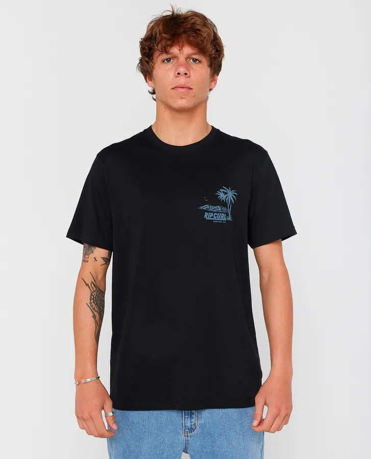 Rip Curl Sportline Tubular T-Shirt Schwarz