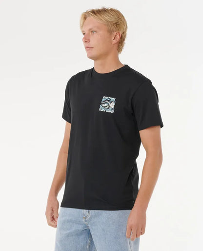 Rip Curl Hazed & Tubed T-Shirt Schwarz