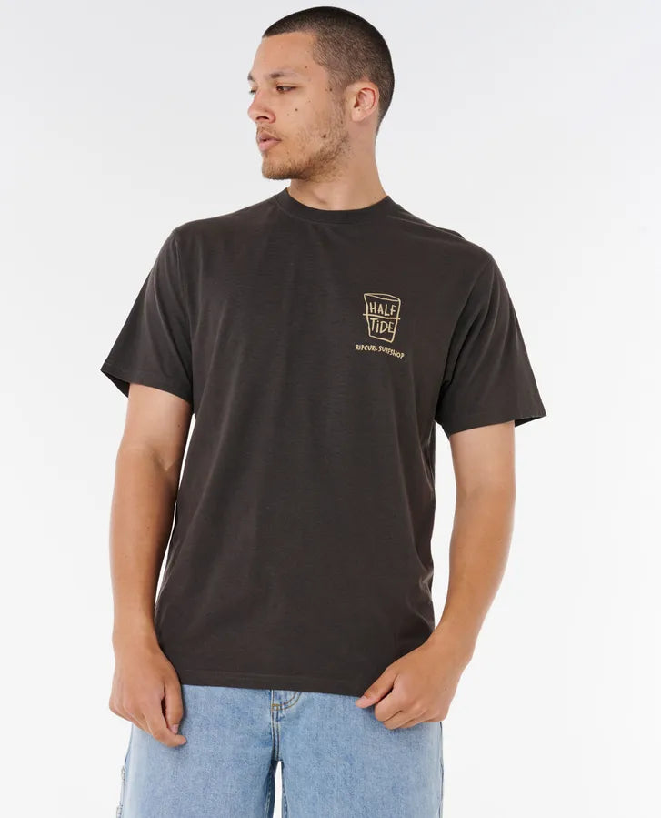 Rip Curl Shaper Address T-Shirt Braun