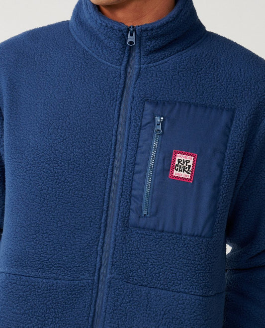 RipCurl Streamline Big Bear Polar Fleece Jacket Navy