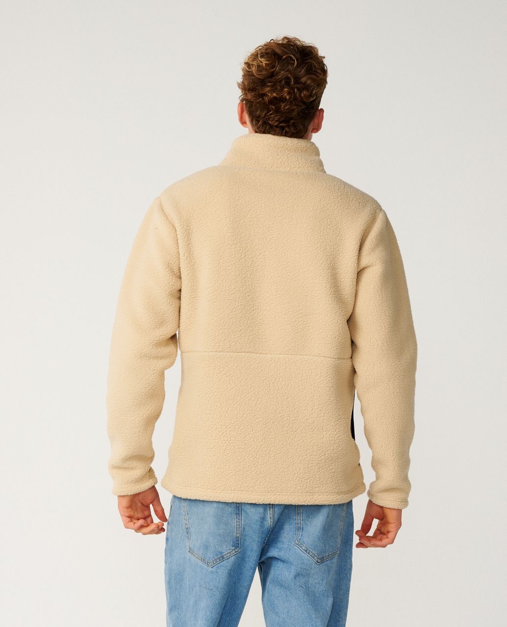 RipCurl Streamline Big Bear Polar Fleece Jacket Khaki Sand