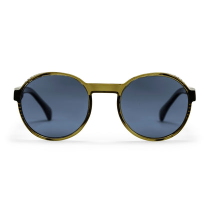 CHPO Rille Sunglasses Mustard Moss Green