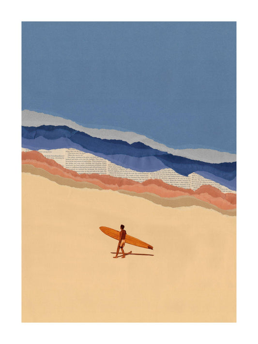 Ciel Glue Beach Boy Surfer Postcard