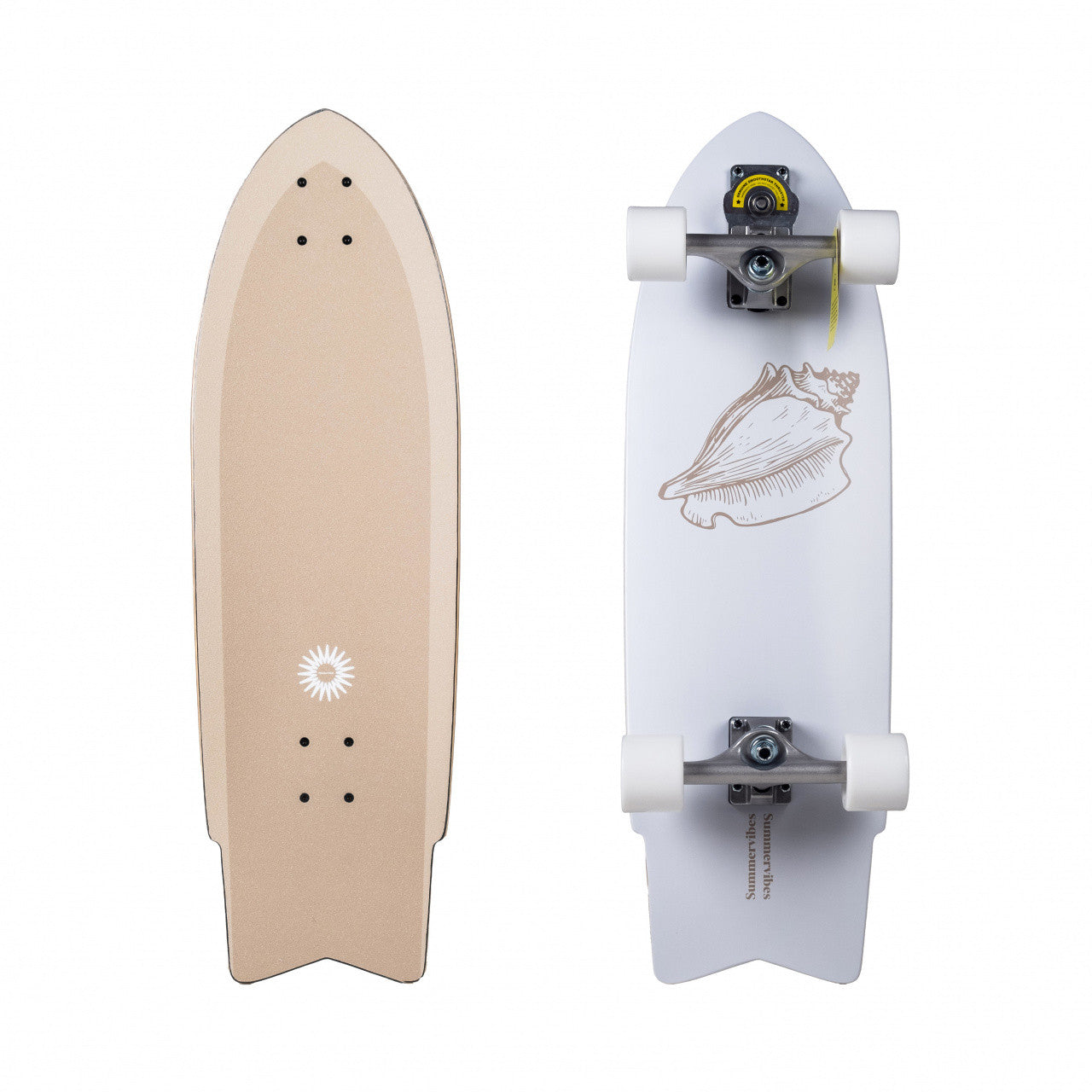 Bell Summer Vibes White Beach Skateboard Smoothstar