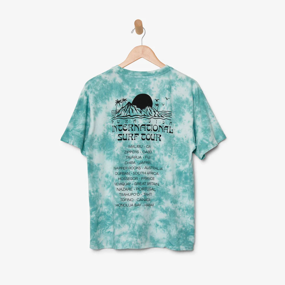 Pura Vida International Surf Tour SS Crew Tee